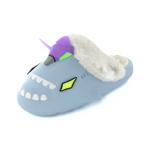 HelloSlippers Shark Winter Sharkicks Winter Меха Домашние тапочки с открытыми каблуками Унисекс