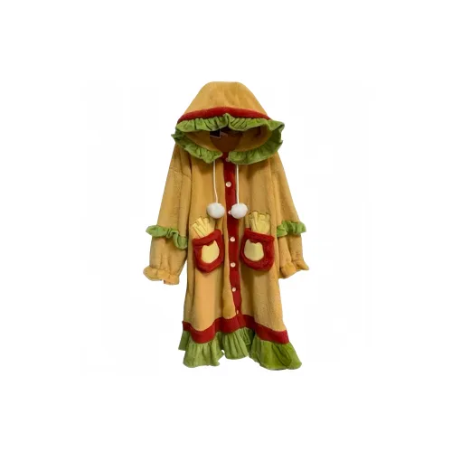 UYH Гамбургер Сон Robe Женские Банные халаты