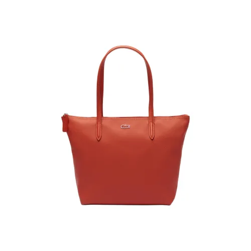 Сумка Tote из ПВХ Сумка для покупок Сумка маленькая Женская Апельсин Коллаборация LACOSTE