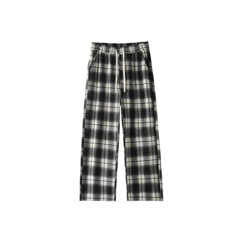 KM Black Unisex Casual Pants KM Черные Унисекс Повседневные Штаны