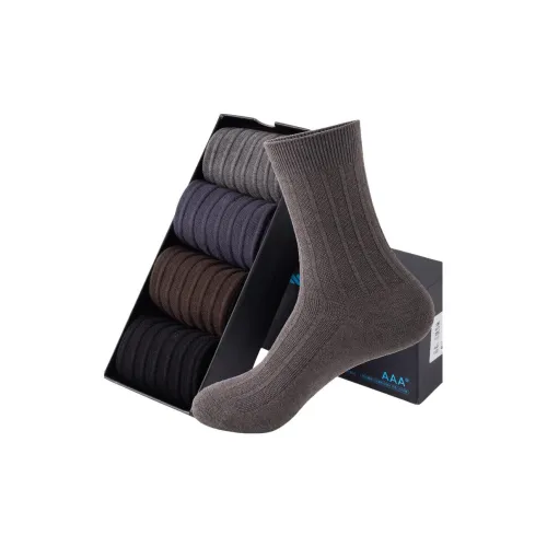 MAXDAVID 99125 Смешанный цвет 4 упаковки мужские носки MID до икры