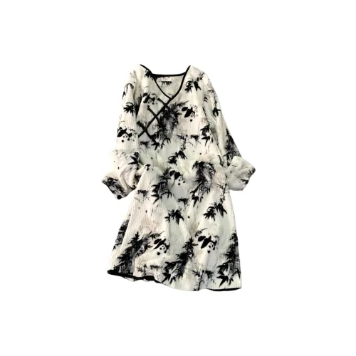 UYH V-образный вырез бархатное платье пуговица The украшение несъемные женские ночные сорочки