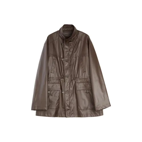 ELLE Кофе Женские Кожаные Куртки