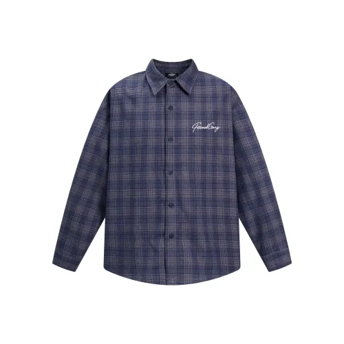 404MOB GANG Фиолетовый Унисекс Рубашки