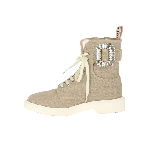 Roger Vivier VIV' Ranger Короткий Мартин Ботинок Женские Светлый Умбра
