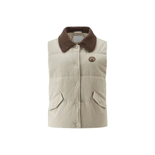 Giordano 01 Хаки Женские Жилеты