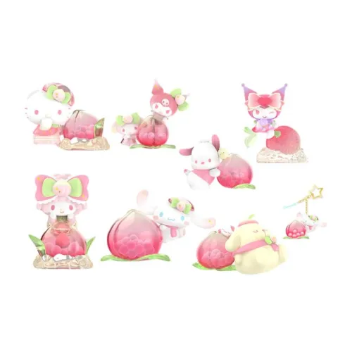 TOP TOY Cinnamoroll Pompompurin Hello Kitty Kuromi Pochacco My Melody Sanrio Family Свежий образ Персик Сад