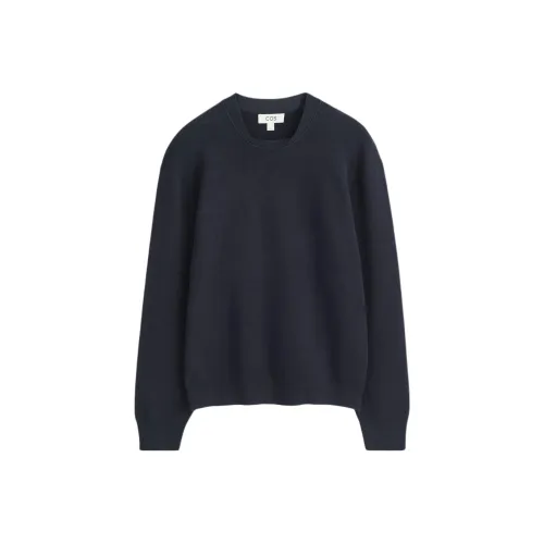 COS Темно-синий синий мужской свитеры