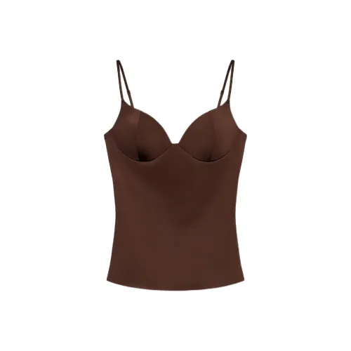 ZARA Коричневый Женский Топ