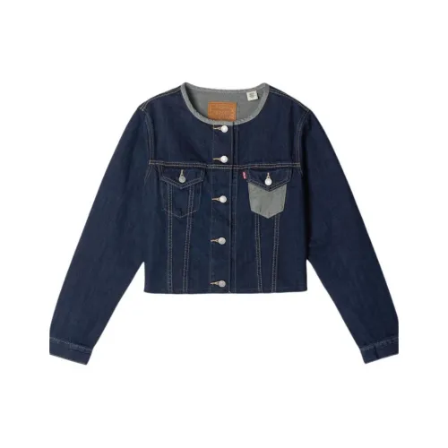 Levis Темно-синий женский джинсовые куртки