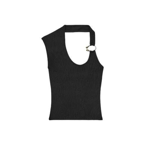 ZARA Черные Женские Майки