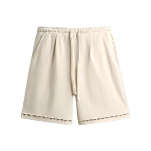 ZARA Морозный Белый Мужские Повседневные Шорты