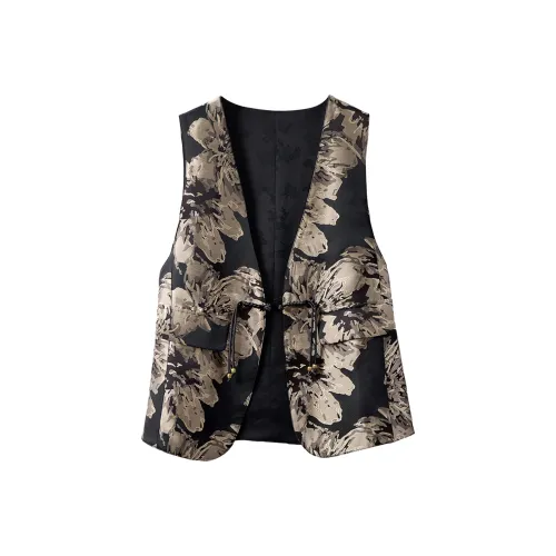 Cypress House Черный Золотой Женские Жилеты