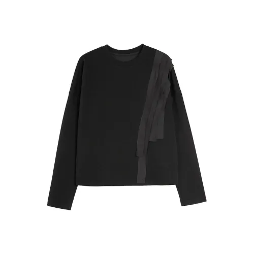 ELLE Черный Женский Свитшот