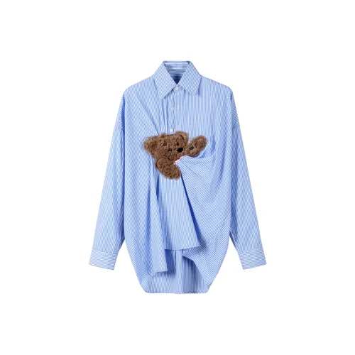 JOSR Blue Women's Shirts JOSR Синий Женские Рубашки