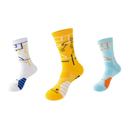 MIIOW 3 упаковки ассорти случайная отправка мужские носки до колена