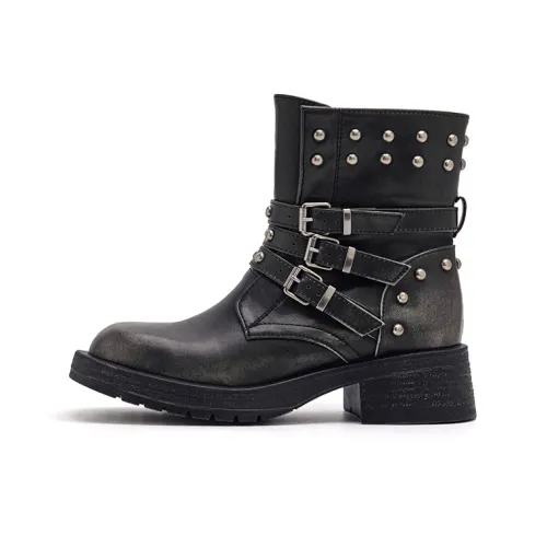 UNCLEWEN Tahiti Британский стиль Ботильоны 4,5 см Женские