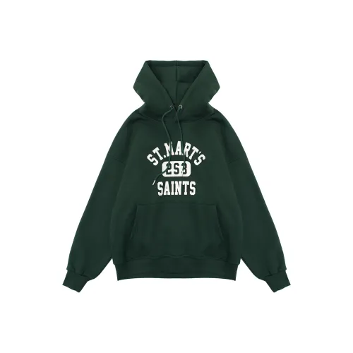 DAVID ME Темно-зеленый унисекс свитшоты