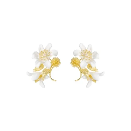 LES NEREIDES Ручная работа Эмаль Нижняя заколка Серьги On Женские Золото