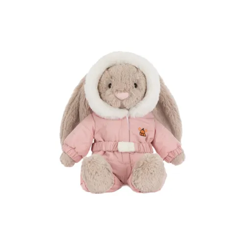JELLYCAT Christmas Series Снег Костюм Кролик Куклы Плюшевая кукла 23 см Высота в сидячем положении
