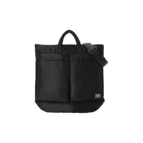 PORTER Нейлон Twill Сумка через плечо Сумка Унисекс Черная