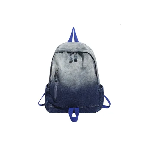 Single Warehouse Denim Backpack Regular Unisex Black Dark Blue Single Warehouse Деним Рюкзак Стандартный Унисекс Черный Темно-синий