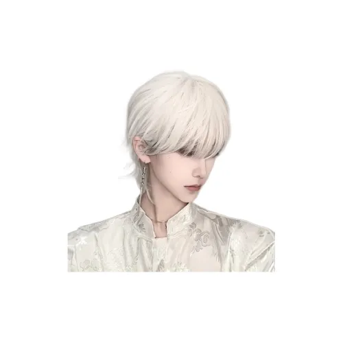 Northward Incline Аниме COS Аниме Белый мех Мужская парик Корейский стиль Handsome Юность Feel FLUFFY