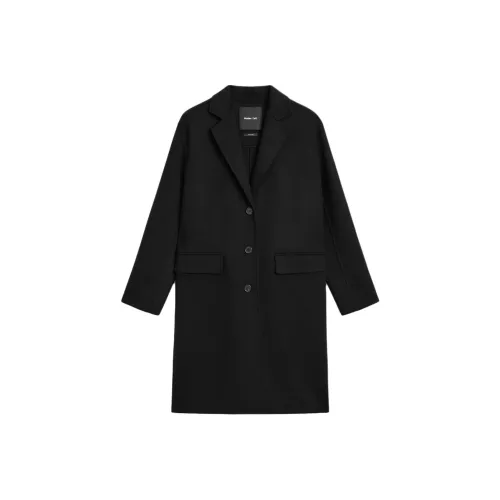 Massimo Dutti Черное Женское Пальто