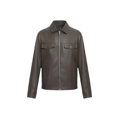 Ancient Shark кожаная куртка мужская