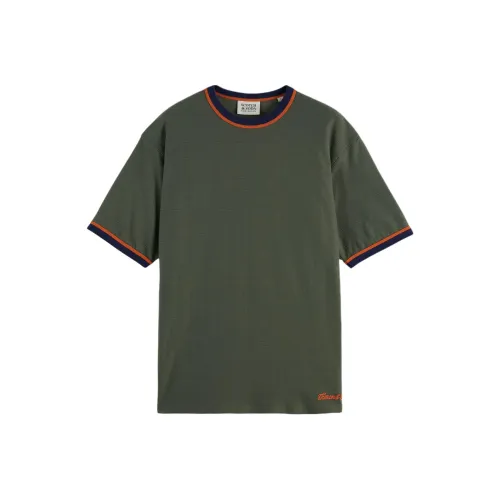 Scotch Soda Темно-зеленая мужская футболка T-Shirt