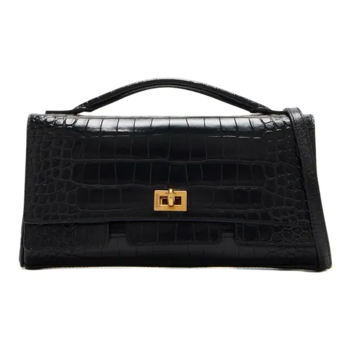 Balenciaga Bel Air Телячья кожа Сумка Женская Черная