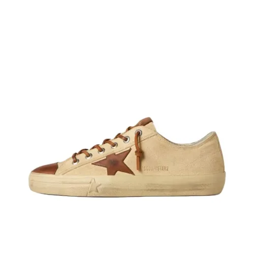 Golden Goose V Star Low Top Canvas Shoes Men's Beige