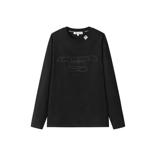 ANDREA MARTIN Рукав с оборотом T-рубашка Унисекс