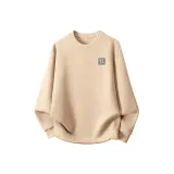 [Round Neck Sweatshirt] Хаки (Текстурированный Готический Логотип на груди)