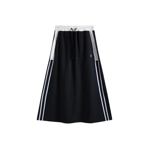 Fun Casual Long Skirt Women's Black