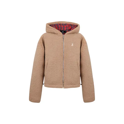 POWXV Brown Bear Уши Укороченный с Ушами Женские Свитшоты