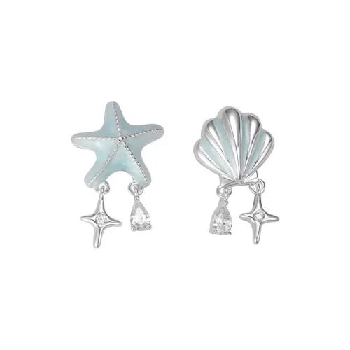 AAJF Серьги из меди с серебряным покрытием женские