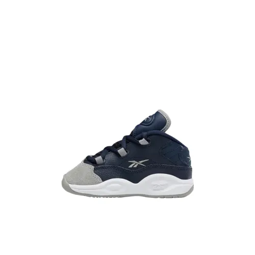 Reebok Question Mid Топ Обувь для малышей Синий Infant And Toddler