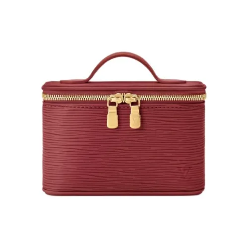 LOUIS VUITTON Nice Красота Burgundy Косметички Хранение