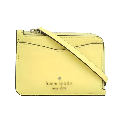 Kate Spade Кожа Держатель для карт Маленький Женский Желтый