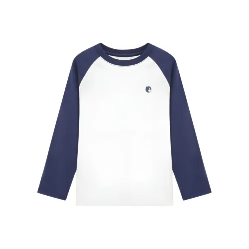 Euv 100% хлопок Длинный рукав Т-рубашка Осенний и зимний Мода Реглан Рукав Базовый слой Детский