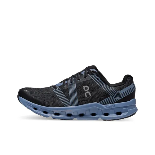 On Cloudgo Амортизация Устойчивый к истиранию Легкий Низкий Топ Беговые кроссовки Мужские Черный Серый