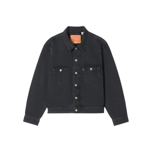 Levis Выстиранный Черный Мужская Куртка