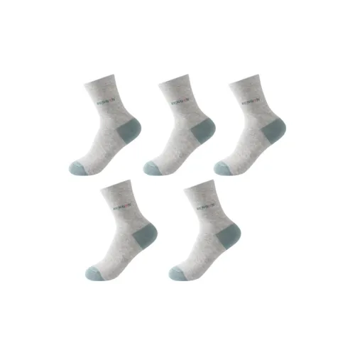 MAXDAVID Светло-серый 5 пар женские носки MID до икры