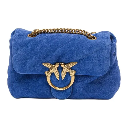 PINKO Puff Замша Сумка через плечо Женская Синяя