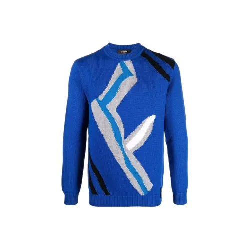 FENDI Синие Мужские Свитера