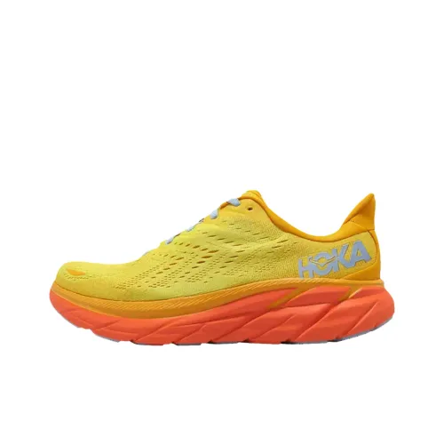 HOKA ONE ONE Clifton 8 Беговые кроссовки Унисекс Желтый