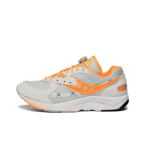 Saucony Aya Нескользящий Легкий Низкий Топ Беговые кроссовки Мужские Белый Серый Оранжевый