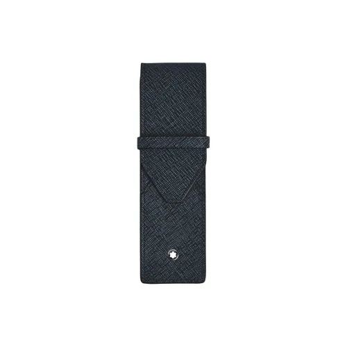 MONTBLANC Коровья кожа Путешествие Сумка для хранения Унисекс Чернила Синий