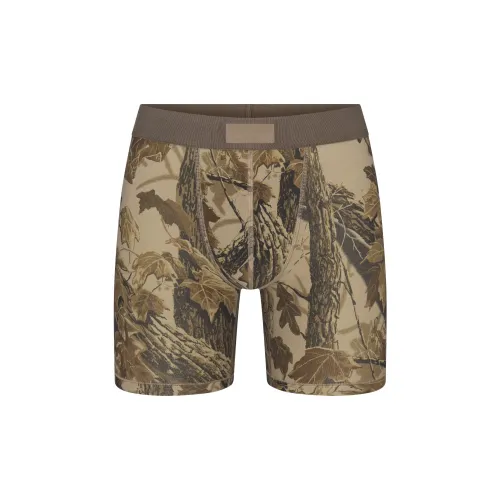 SKIMS FW25 Мужская одежда Коллекция MENS REALTREE совместный бренд 5' Боксер Brief Боксеры Мужской